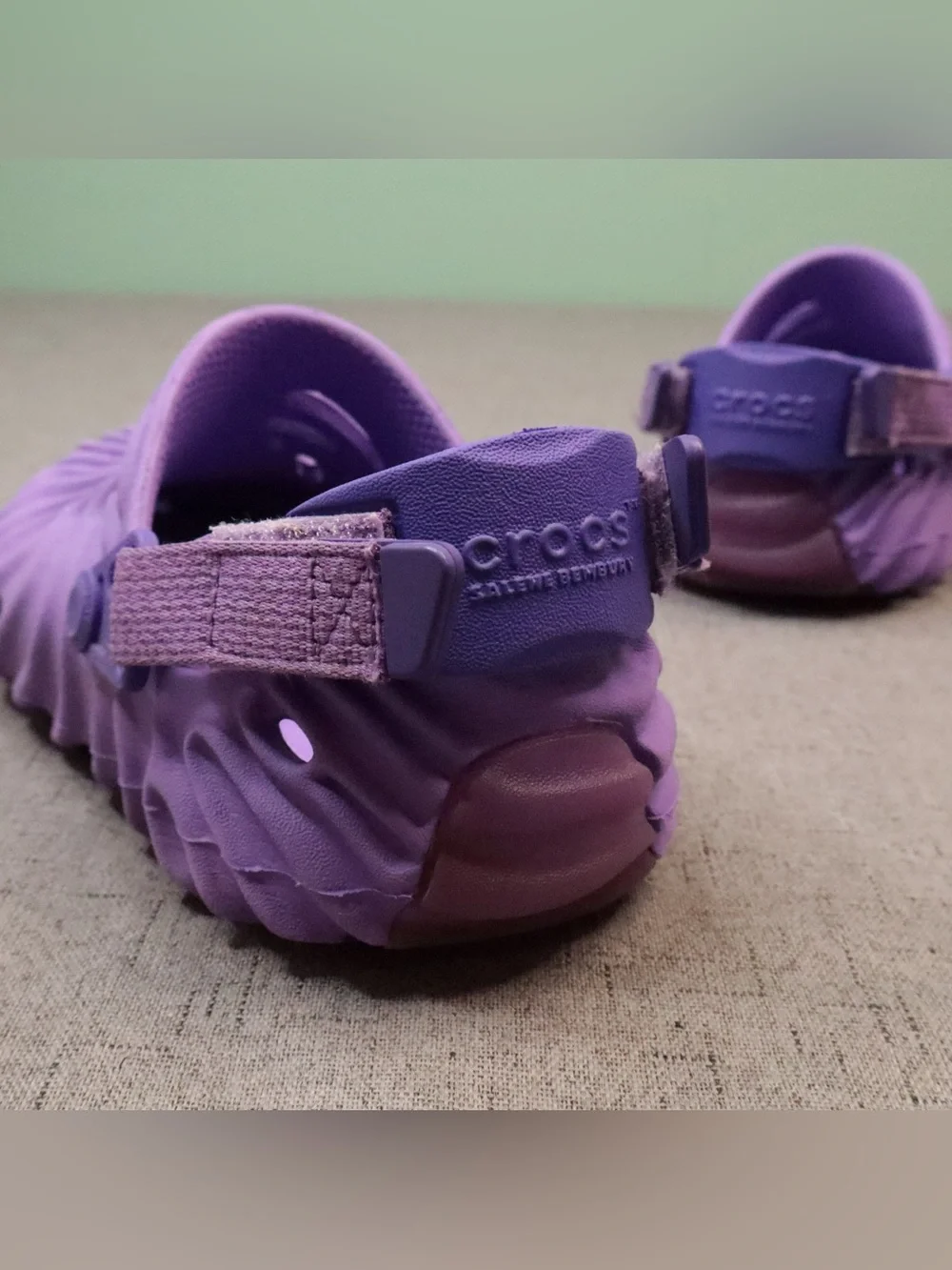 Salehe Bembury x Crocs Pollex Clog Kids Dewberry Purple Size J2 New Style